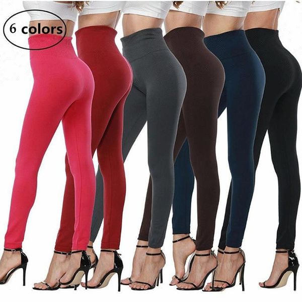 women's leggings women seamless thick autumn winter keep warm pants high waist slimming elastic solid velvet ankle-length, Black
women's leggings women seamless thick autumn winter keep warm pants high waist slimming elastic solid velvet ankle-length, Black