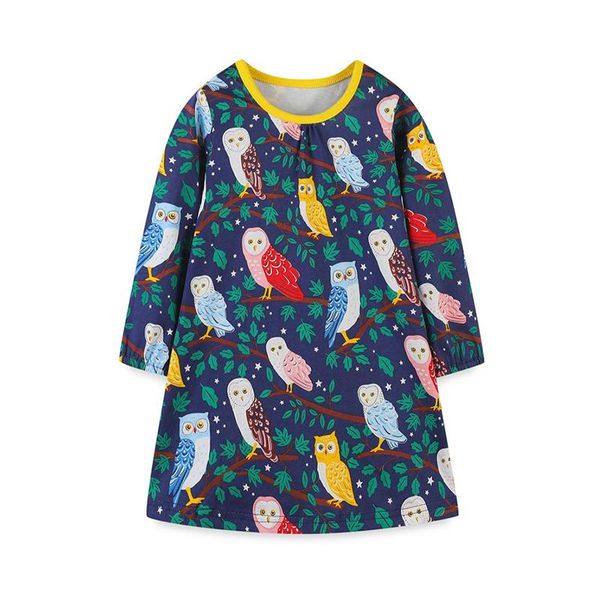 girl's dresses jumping meters arrival autumn spring girls dressese with animals owls print fashion party kids birthday dress gift for g, Red;yellow
girl's dresses jumping meters arrival autumn spring girls dressese with animals owls print fashion party kids birthday dress gift for g, Red;yellow
