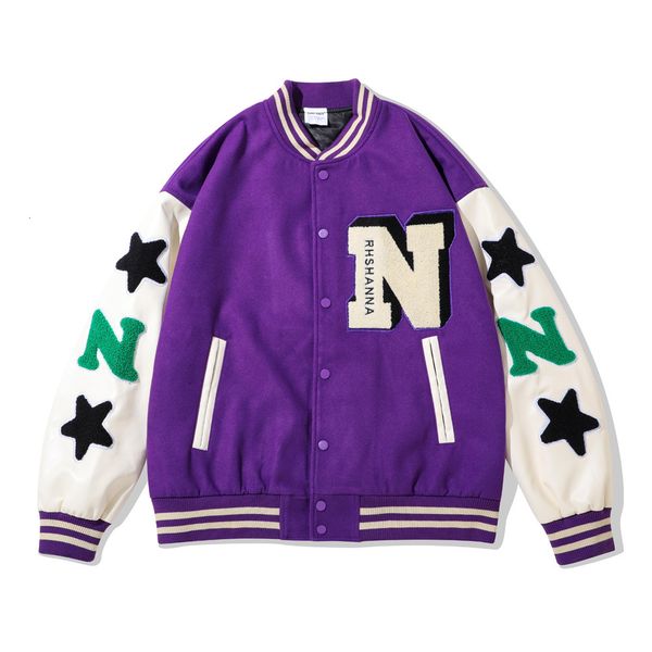 men's hoodies & sweatshirts european and american letter embroidered baseball jacket street tendency of the men leather sleeve plutoniu, Black
men's hoodies & sweatshirts european and american letter embroidered baseball jacket street tendency of the men leather sleeve plutoniu, Black