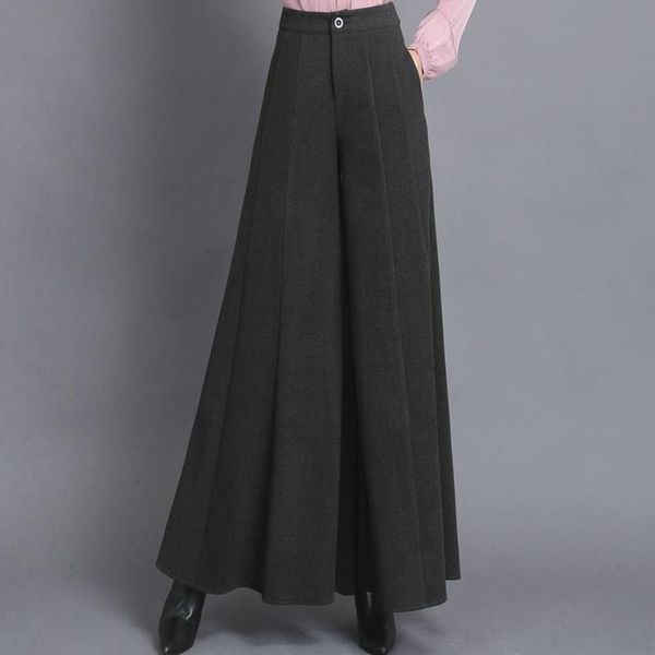 women's pants & capris women black woolen wide leg thick warm autumn winter office ladies work clothes female casual high waist loose t, Black;white
women's pants & capris women black woolen wide leg thick warm autumn winter office ladies work clothes female casual high waist loose t, Black;white