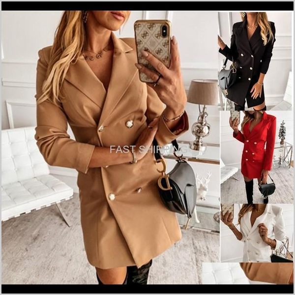 casual dresses apparel women office lady blazer dress notched collar a-line mini robe femme long sleeve buttons slim pa ewl0l, Black;gray
casual dresses apparel women office lady blazer dress notched collar a-line mini robe femme long sleeve buttons slim pa ewl0l, Black;gray