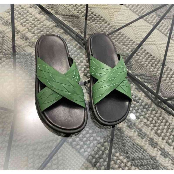 21 summer new woven cowhide cross sandals leisure leather green lv13 guangzhou high end men's shoes, Black
21 summer new woven cowhide cross sandals leisure leather green lv13 guangzhou high end men's shoes, Black