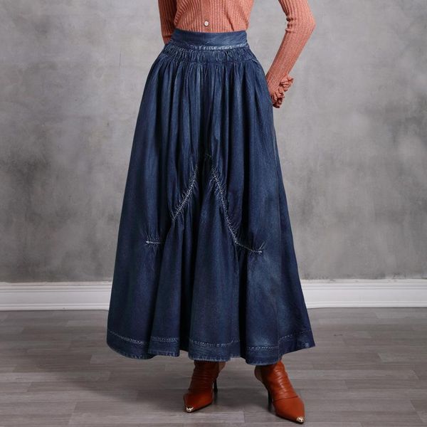 skirts fairynatural women denim retro elastic waist patchwork 2021 autumn spring female high casual clothes, Black
skirts fairynatural women denim retro elastic waist patchwork 2021 autumn spring female high casual clothes, Black