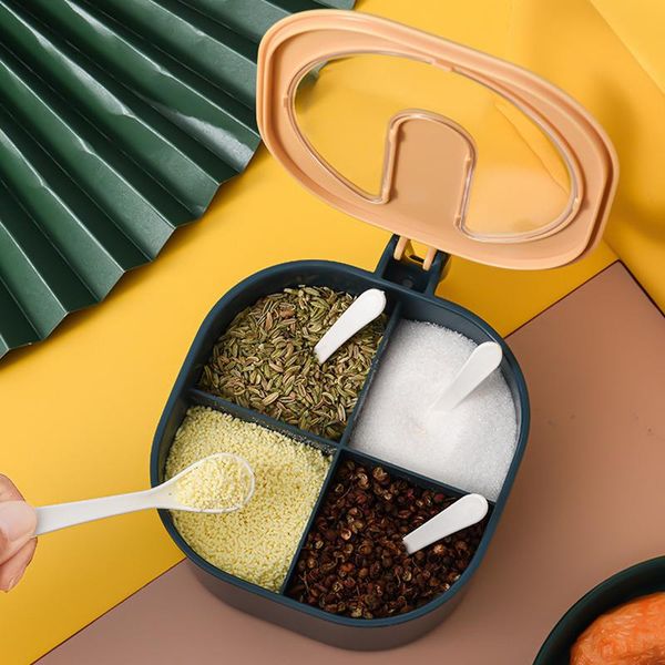 storage bottles & jars 4 in 1 spices box pepper spice shaker salt seasoning organizer kitchen cruet condiment bottle container with lid
storage bottles & jars 4 in 1 spices box pepper spice shaker salt seasoning organizer kitchen cruet condiment bottle container with lid