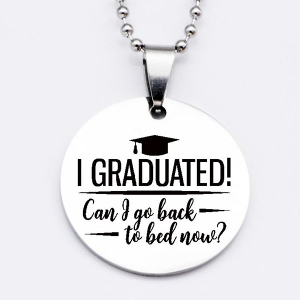 earrings & necklace 2021 arrival round letter pendant keychain i graduated can go back to bed now drop accepted yp6173, Silver
earrings & necklace 2021 arrival round letter pendant keychain i graduated can go back to bed now drop accepted yp6173, Silver