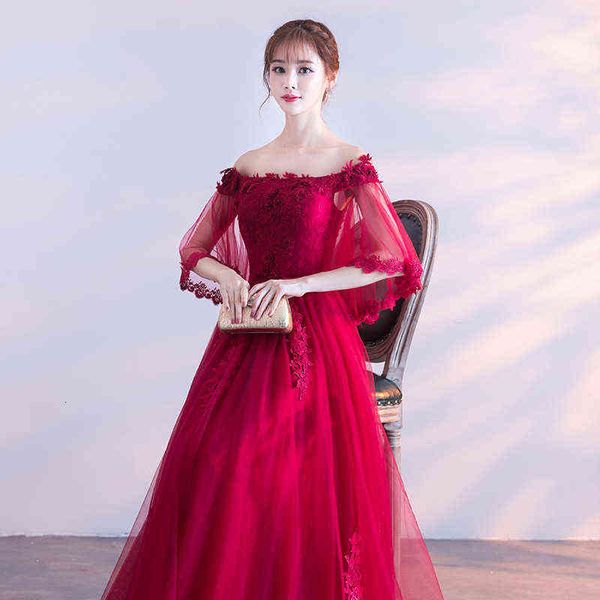 luxury prom dresses pregnant women's belly covering toast cloth bride's 2021 autumn one shoulder wine red large evening, Black
luxury prom dresses pregnant women's belly covering toast cloth bride's 2021 autumn one shoulder wine red large evening, Black