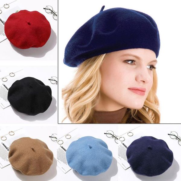 berets women girls baggy winter warm solid color felt flat cap hat autumn beret wool, Blue;gray
berets women girls baggy winter warm solid color felt flat cap hat autumn beret wool, Blue;gray