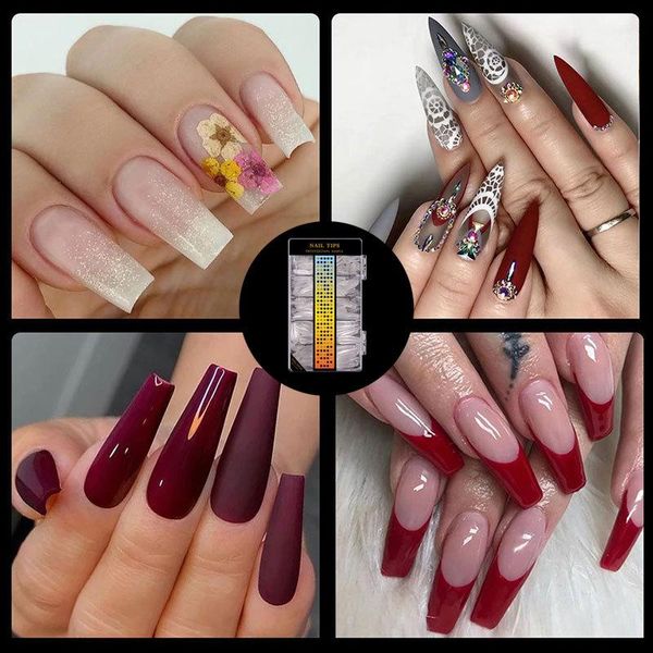 false nails ballerina stiletto coffin rounded square nail tips manicure fake long short extension, Red;gold
false nails ballerina stiletto coffin rounded square nail tips manicure fake long short extension, Red;gold