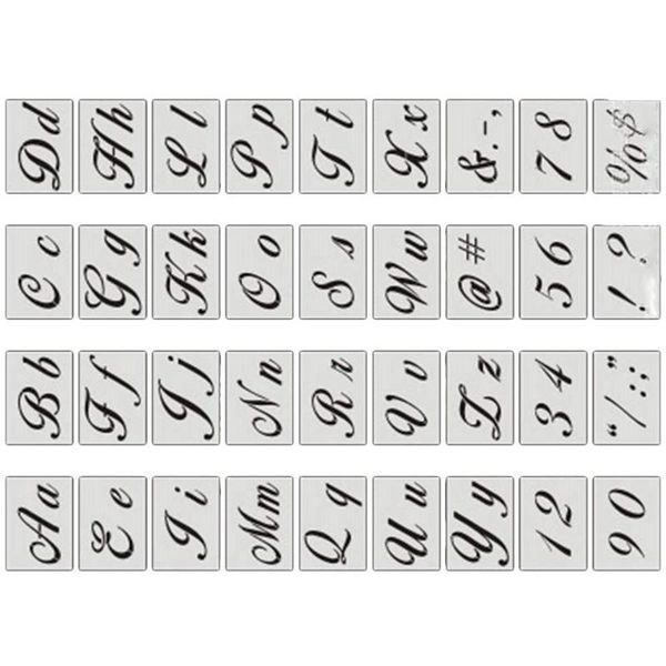 retail 36pcs/set letter alphabet stencil wall painting wood diy drawing template craft novelty items 
retail 36pcs/set letter alphabet stencil wall painting wood diy drawing template craft novelty items