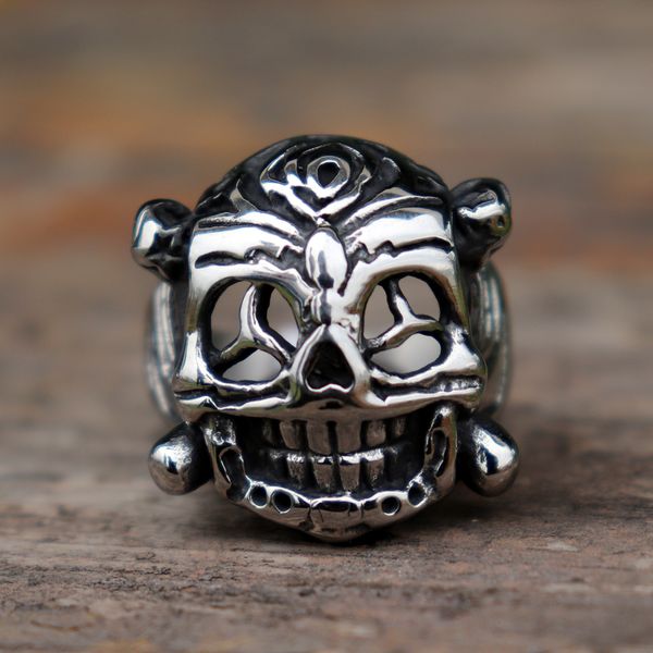 mens stainless steel ring ethnic retro style mexican skull biker rings rock punk jewellery, Silver
mens stainless steel ring ethnic retro style mexican skull biker rings rock punk jewellery, Silver