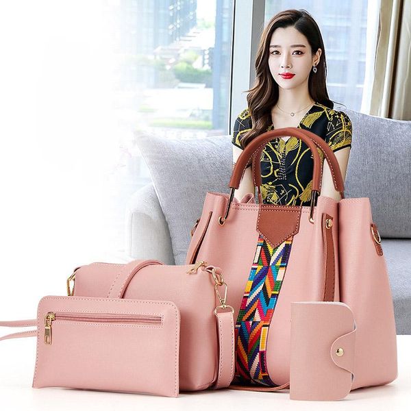 duffel bags 2021 4pcs/set women handbags leather shoulder female large capacity casual tote bag bucket purses messenger sac a main
duffel bags 2021 4pcs/set women handbags leather shoulder female large capacity casual tote bag bucket purses messenger sac a main
