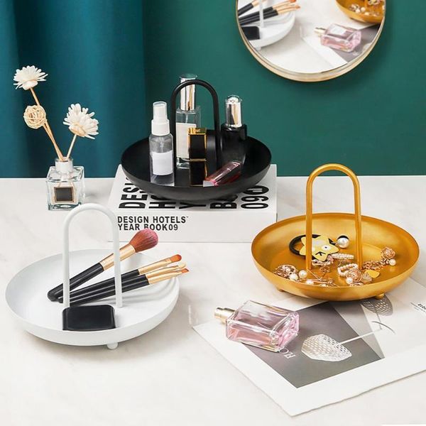 storage baskets nordic style tray portable makeup organize wrought iron with handle cosmetics jewelry holder deskdecoration
storage baskets nordic style tray portable makeup organize wrought iron with handle cosmetics jewelry holder deskdecoration