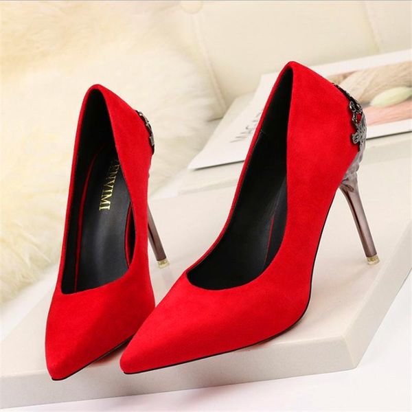 high-quality shoes woman high heels ladies 9.5 cm pumps women pointed golden wedding party stiletto dress, Black
high-quality shoes woman high heels ladies 9.5 cm pumps women pointed golden wedding party stiletto dress, Black