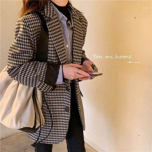 women's suits & blazers long sleeve suit coat jacket women female vintage double breasted office ladies plaid blazer, White;black
women's suits & blazers long sleeve suit coat jacket women female vintage double breasted office ladies plaid blazer, White;black