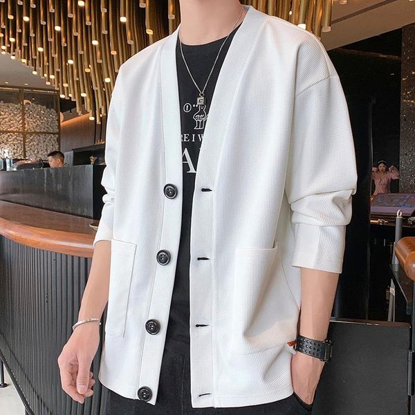 men's sweaters pocket men cardigan fashion brand autumn winter designer cardigans plus size -5xl solid casual sweater knit coat male, White;black
men's sweaters pocket men cardigan fashion brand autumn winter designer cardigans plus size -5xl solid casual sweater knit coat male, White;black