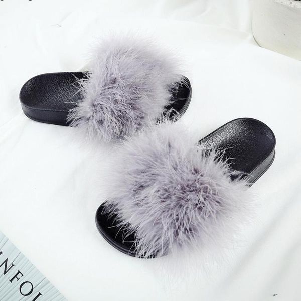 slippers trendy open toe muffins women thicken flats fur slides european creepers ostrich feather sandals outdoor joker, Black
slippers trendy open toe muffins women thicken flats fur slides european creepers ostrich feather sandals outdoor joker, Black