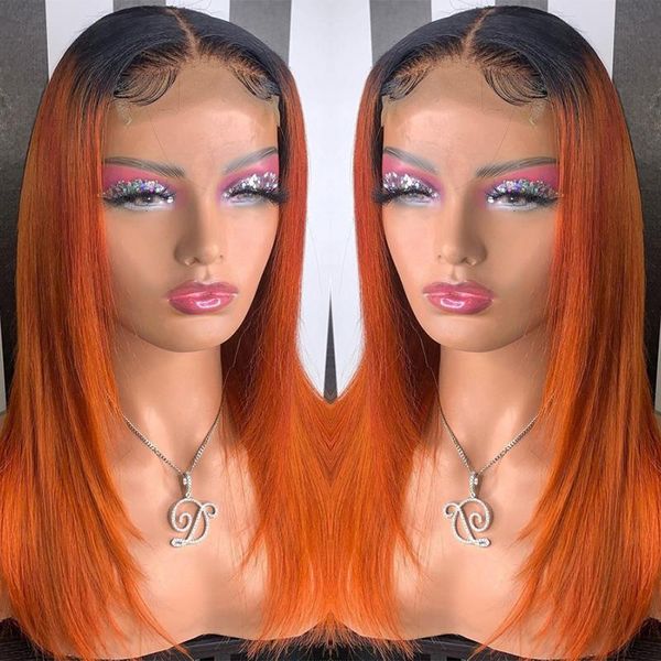lace wigs ombre color 1b/orange human hair front wig straight brazilian remy t part for women glueless closure 180%, Black;brown
lace wigs ombre color 1b/orange human hair front wig straight brazilian remy t part for women glueless closure 180%, Black;brown