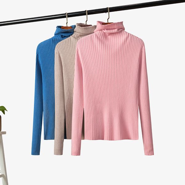 autumn winter turtleneck knitted sweater women office lady solid pullovers female casual 210520, White;black
autumn winter turtleneck knitted sweater women office lady solid pullovers female casual 210520, White;black