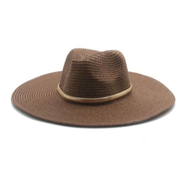 summer hats men women big brim 11cm chain belt straw paper solid khaki black white outdoor sun protection wide, Blue;gray
summer hats men women big brim 11cm chain belt straw paper solid khaki black white outdoor sun protection wide, Blue;gray