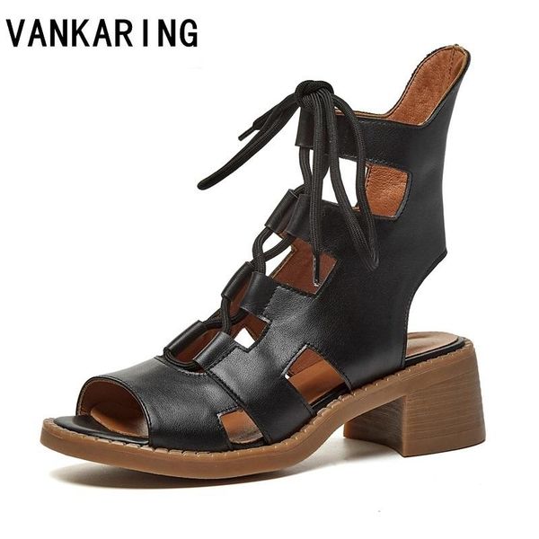 sandals roman fashion runway shoes summer casual woman genuine leather thick high heels open toe dress ankle boots, Black
sandals roman fashion runway shoes summer casual woman genuine leather thick high heels open toe dress ankle boots, Black