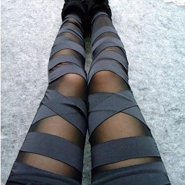 casual fashion gothic leggins women legging slim high waist pants milk silk hollow strap fitness, Black
casual fashion gothic leggins women legging slim high waist pants milk silk hollow strap fitness, Black