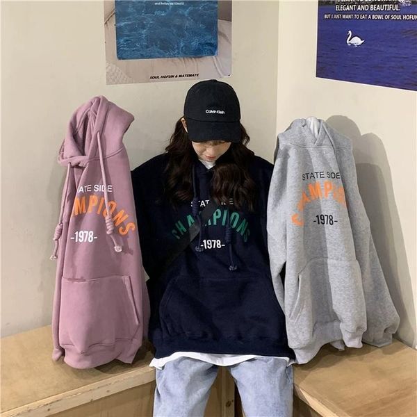 women's hoodies & sweatshirts women letter plus velvet pullovers hooded korean style students all-match womens leisure winter clothes, Black
women's hoodies & sweatshirts women letter plus velvet pullovers hooded korean style students all-match womens leisure winter clothes, Black