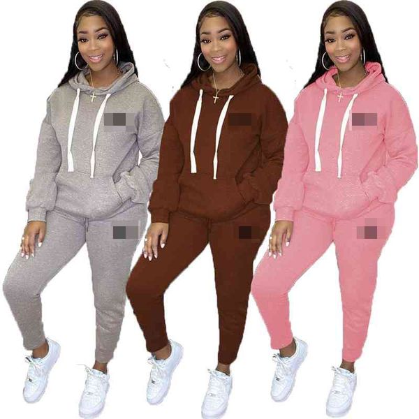 y71126 women's autumn and winter embroidered outdoor sports thickened pants set (with hat), Gray
y71126 women's autumn and winter embroidered outdoor sports thickened pants set (with hat), Gray