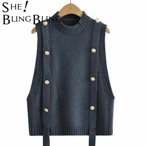 sheblingbling za woman gilets traf vest autumn winter sleeveless jersey knit sweater rib trims button strap patchwork tanks 211008, Black;white
sheblingbling za woman gilets traf vest autumn winter sleeveless jersey knit sweater rib trims button strap patchwork tanks 211008, Black;white