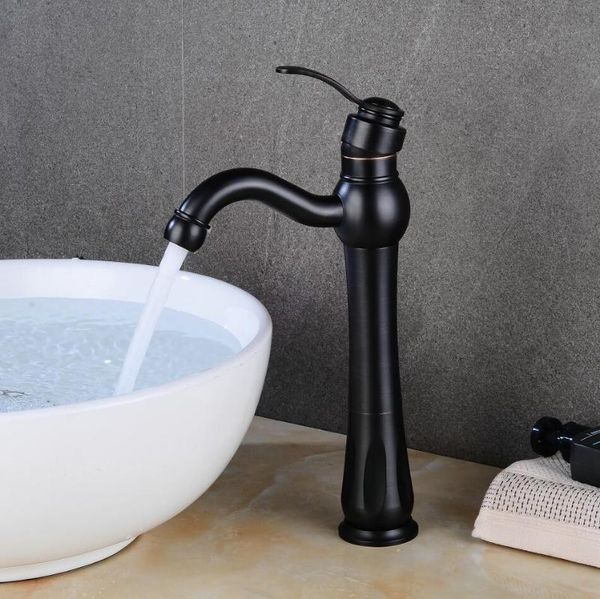 bathroom sink faucets black oil brushed/antique brass basin faucet and cold mixer tall water wash tap
bathroom sink faucets black oil brushed/antique brass basin faucet and cold mixer tall water wash tap