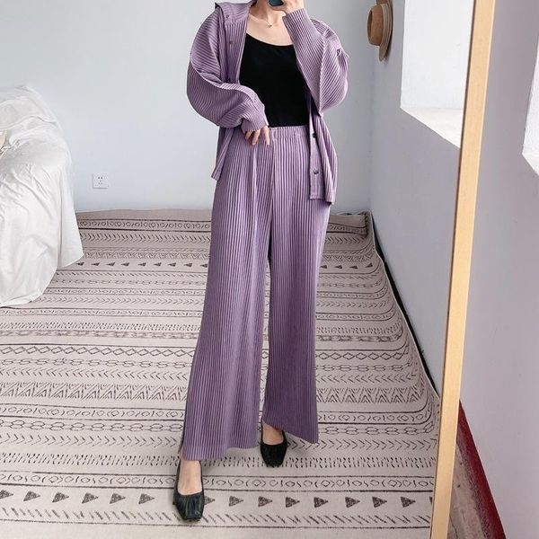 women's pants & capris miyake pleated wide-leg 2021 autumn high waist loose straight slimming style split casual for woman, Black;white
women's pants & capris miyake pleated wide-leg 2021 autumn high waist loose straight slimming style split casual for woman, Black;white