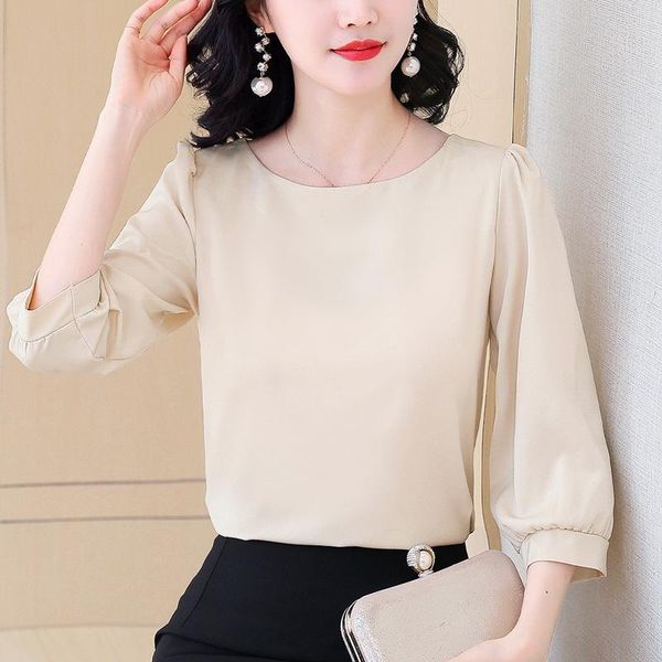 women's blouses & shirts chiffon t-shirt 2021 spring and summer 5 / sleeve large size foreign style comfortable base shirt retro lanter, White
women's blouses & shirts chiffon t-shirt 2021 spring and summer 5 / sleeve large size foreign style comfortable base shirt retro lanter, White