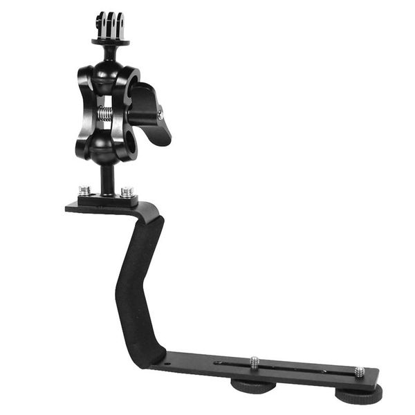 single handle diving tray adjustable camera bracket handheld stabilizer 1inch ballhead tripod mount z shape for 9 stabilizers
single handle diving tray adjustable camera bracket handheld stabilizer 1inch ballhead tripod mount z shape for 9 stabilizers