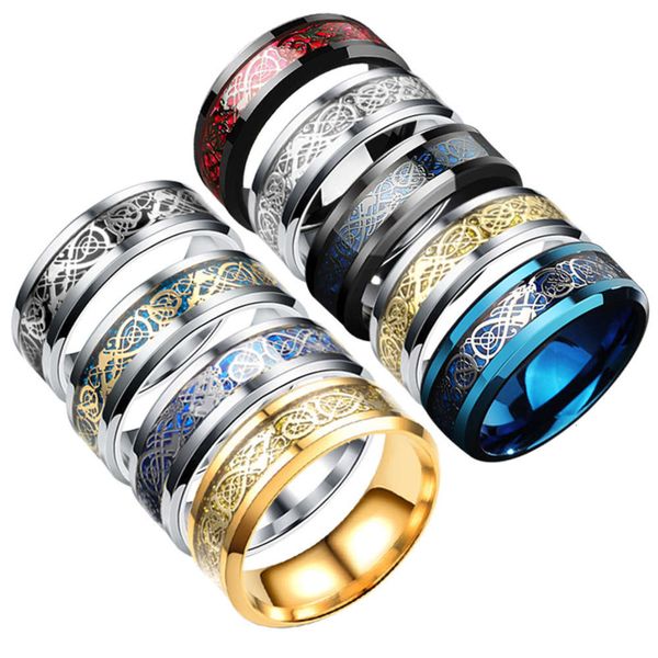 accessories titanium stainless steel dragon personality fashion men's ring, Black
accessories titanium stainless steel dragon personality fashion men's ring, Black