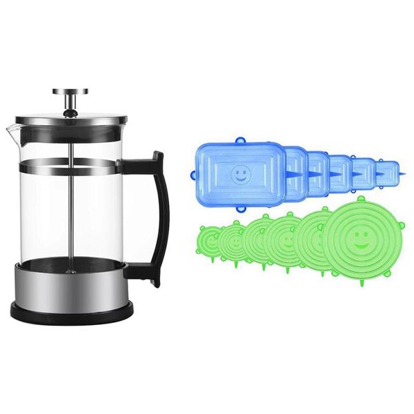 silicone elastic lid,12 pcs of reusable lids with manual coffee espresso maker pot 600ml kitchen storage & organization
silicone elastic lid,12 pcs of reusable lids with manual coffee espresso maker pot 600ml kitchen storage & organization