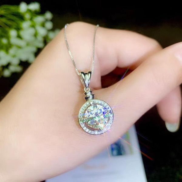 pendant necklaces 2 s moissanite diamond necklace female pt950 white gold clavicle chain eight hearts arrows zircon jewelry, Silver
pendant necklaces 2 s moissanite diamond necklace female pt950 white gold clavicle chain eight hearts arrows zircon jewelry, Silver