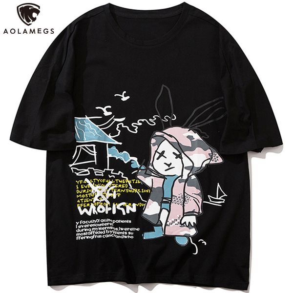 men's polos aolamegs t-shirt rabbit home hand-painted letter imprinting the neck of cartoon animated t-shirts harajuku college streetwe, White;black
men's polos aolamegs t-shirt rabbit home hand-painted letter imprinting the neck of cartoon animated t-shirts harajuku college streetwe, White;black