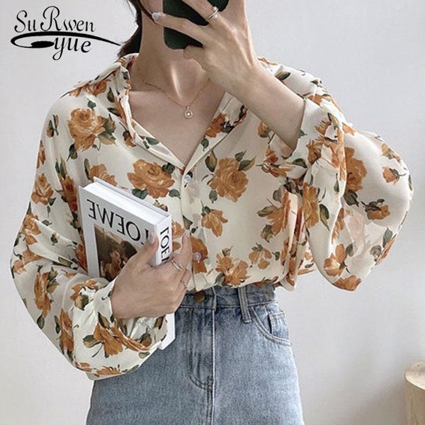 print chiffon blouse women long sleeve woman shirt blusas korean loose office lady clothing elegant chemisier femme 10313 women's blous, White
print chiffon blouse women long sleeve woman shirt blusas korean loose office lady clothing elegant chemisier femme 10313 women's blous, White