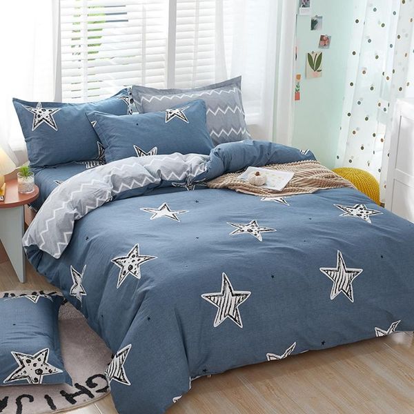 bedding sets 100% cotton duvet cover + pillowcase star bule quilt bed linens no sheet single king hometextile
bedding sets 100% cotton duvet cover + pillowcase star bule quilt bed linens no sheet single king hometextile