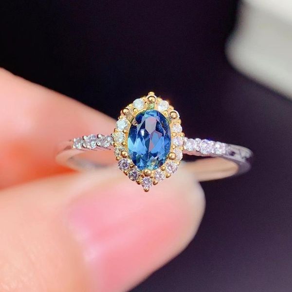 colife jewelry 100% natural z silver ring 4mm*6mm london blue 925 gife for woman cluster rings, Golden;silver
colife jewelry 100% natural z silver ring 4mm*6mm london blue 925 gife for woman cluster rings, Golden;silver