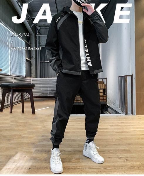 men's tracksuits trendy and fashionable sports suits slim h version to accommodate various figures, a better visual experience, Gray
men's tracksuits trendy and fashionable sports suits slim h version to accommodate various figures, a better visual experience, Gray