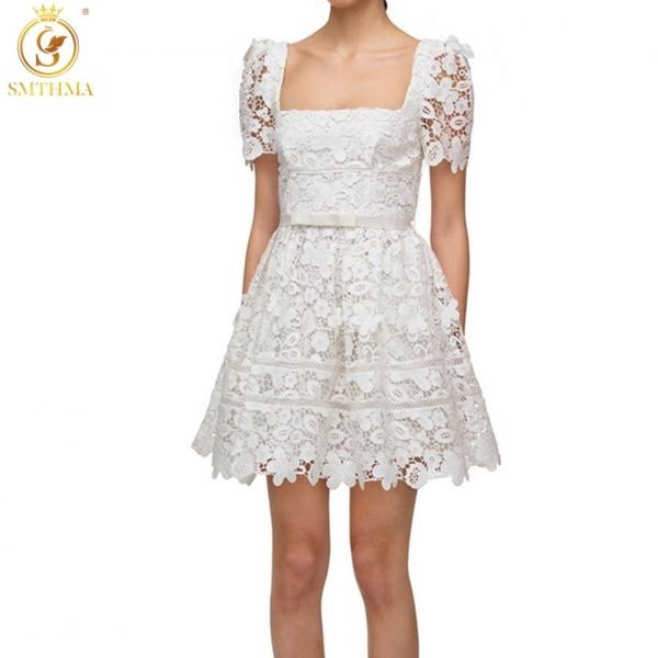 fashion designer runway summer dress women's square collar short sleeve lace hollow out elegant party vestidos 210520, Black;gray
fashion designer runway summer dress women's square collar short sleeve lace hollow out elegant party vestidos 210520, Black;gray