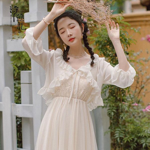 summer women jacket chiffon lace up sun protection clothing short ruffles ladies thin female all-match simply women's jackets, Black;brown
summer women jacket chiffon lace up sun protection clothing short ruffles ladies thin female all-match simply women's jackets, Black;brown