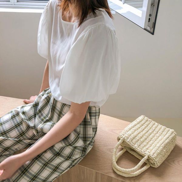 women's blouses & shirts korean white blouse shirt summer vintage lantern sleeve short tee casual loose chic oversized office ladies
women's blouses & shirts korean white blouse shirt summer vintage lantern sleeve short tee casual loose chic oversized office ladies