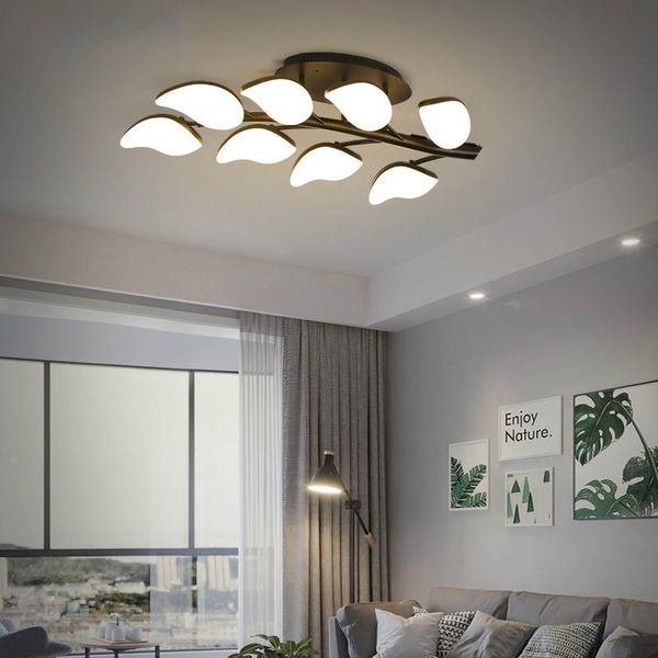 ceiling lights creative leaf black led light acrylic modern flush panel lamp for living dining room bedroom home deco ac90v - 260v
ceiling lights creative leaf black led light acrylic modern flush panel lamp for living dining room bedroom home deco ac90v - 260v