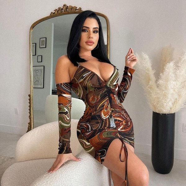 casual dresses print bodycon party mini dress club wear long sleeve off shoulder drawstring tight backless elegant christmas, Black;gray
casual dresses print bodycon party mini dress club wear long sleeve off shoulder drawstring tight backless elegant christmas, Black;gray
