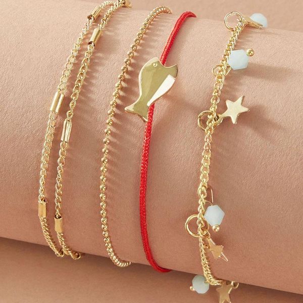 anklets tocona bohemian star tassel for women 2021 trendy summer fish bead gold feet chian jewelry gift accessories 9341, Red;blue
anklets tocona bohemian star tassel for women 2021 trendy summer fish bead gold feet chian jewelry gift accessories 9341, Red;blue