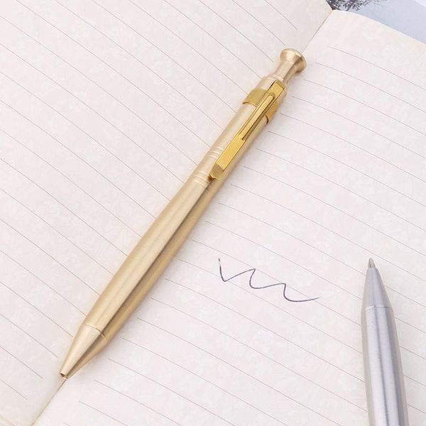luxury stainless steel brass business office ballpoint pen school supplies stationery 0.5mm nib k9fc pens, Blue;orange
luxury stainless steel brass business office ballpoint pen school supplies stationery 0.5mm nib k9fc pens, Blue;orange