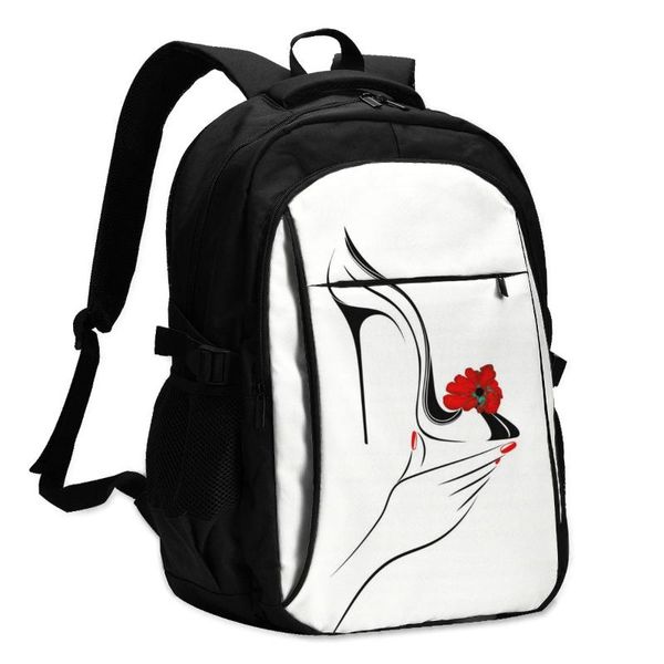 backpack usb charge women hand holding high heel shoe with decorative flower letters print school bag girls
backpack usb charge women hand holding high heel shoe with decorative flower letters print school bag girls