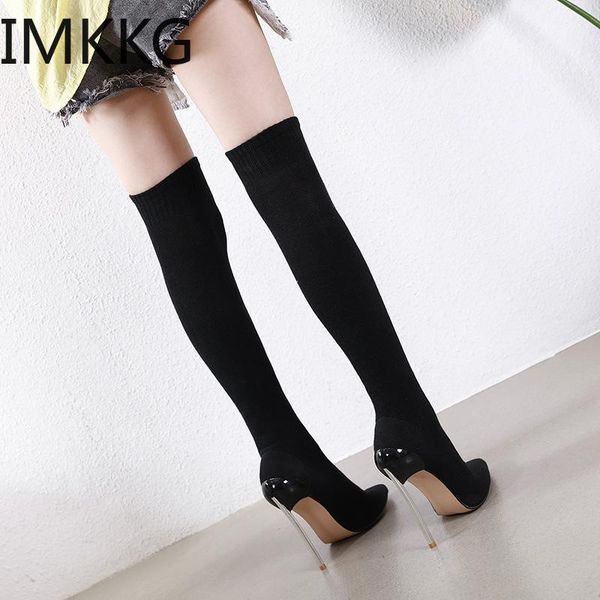 boots brand women's shoes woman plus large big size 35-42 over the knee thin high heel party botas de mujer, Black
boots brand women's shoes woman plus large big size 35-42 over the knee thin high heel party botas de mujer, Black