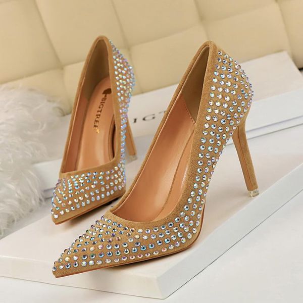 fashion high heel women shoes fine suede shallow mouth pointed rhinestone nightclub high-heeled ladies wedding dress, Black
fashion high heel women shoes fine suede shallow mouth pointed rhinestone nightclub high-heeled ladies wedding dress, Black